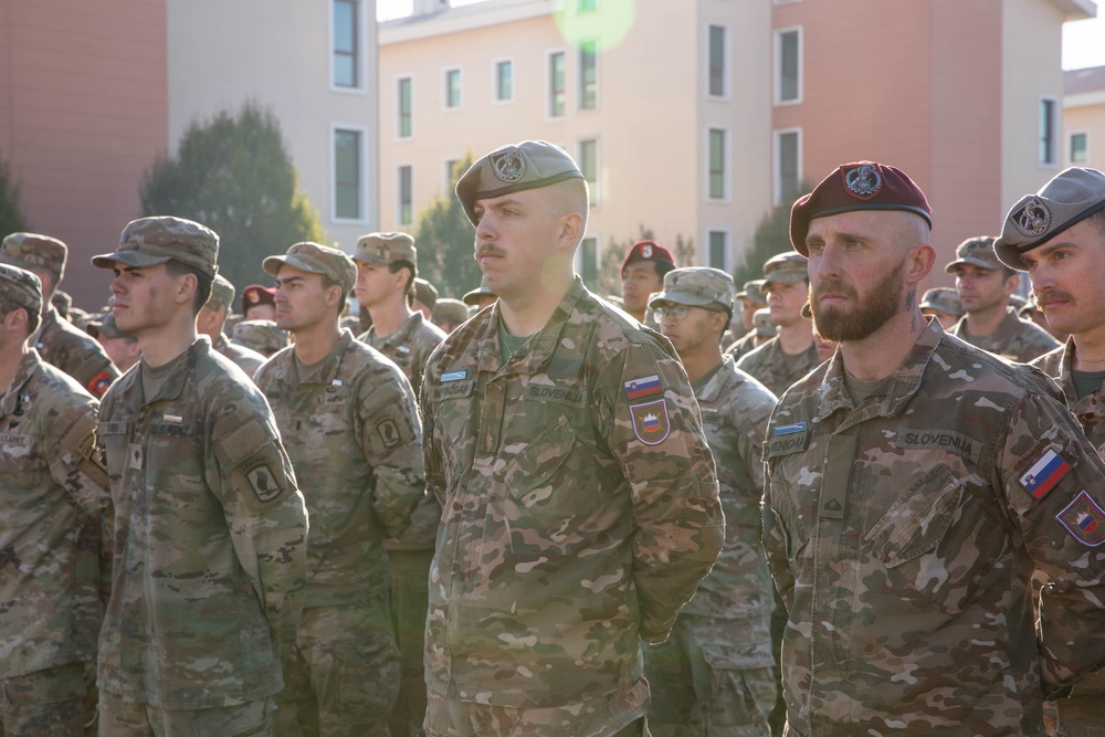 Soldiers conduct 12-mile ruck march for Expert Infantry Badge