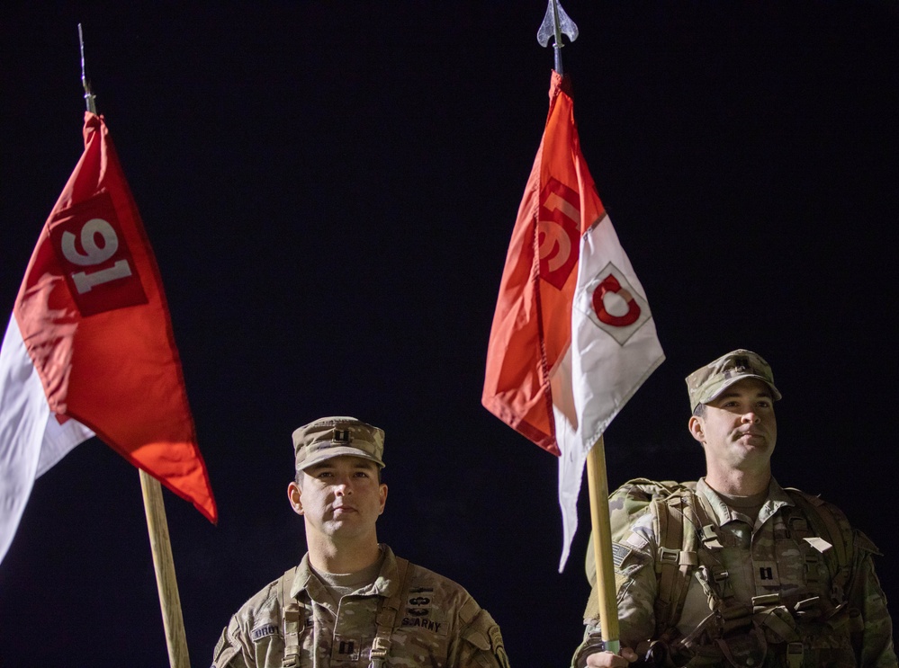 Soldiers conduct 12-mile ruck march for Expert Infantry Badge