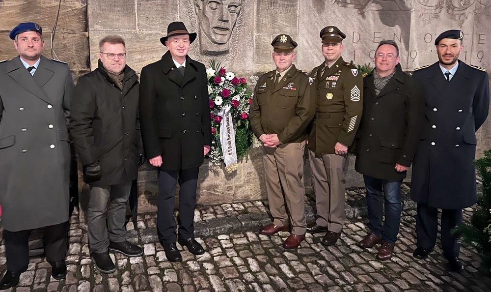 German Volkstrauertag Ceremony Ansbach