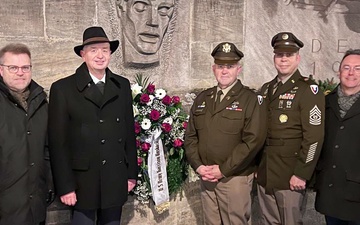 German Volkstrauertag Ceremony Ansbach