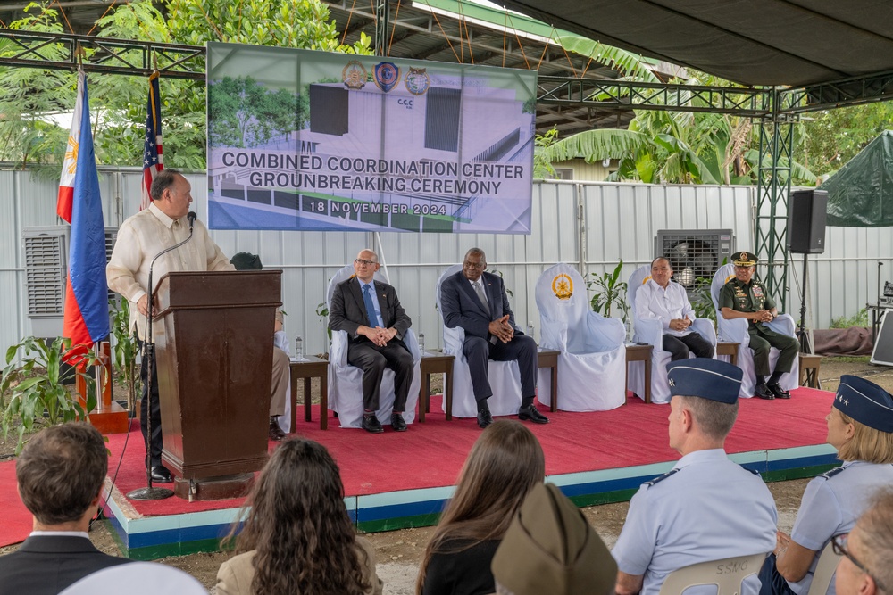 Secretary Austin, Secretary Teodoro participate in CCC Groundbreaking