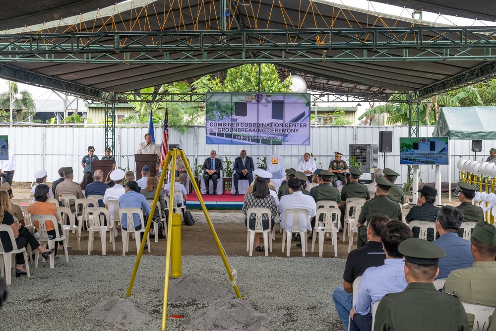 Secretary Austin, Secretary Teodoro participate in CCC Groundbreaking