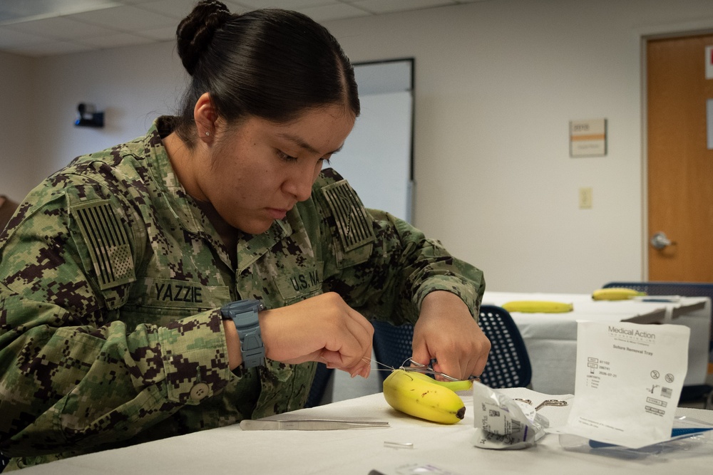 “Patience, Precision and Repetition” Cherry Point Corpsmen Attend Suture School