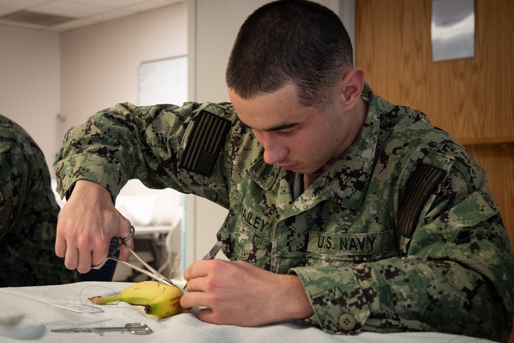 “Patience, Precision and Repetition” Cherry Point Corpsmen Attend Suture School