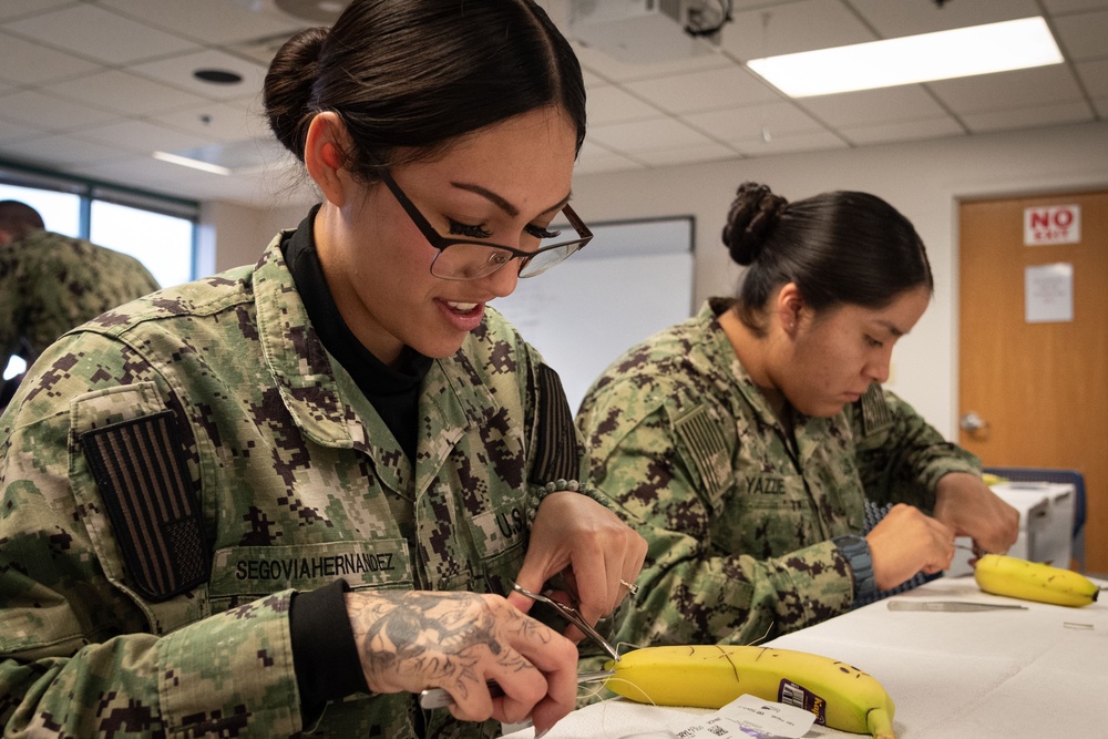 “Patience, Precision and Repetition” Cherry Point Corpsmen Attend Suture School