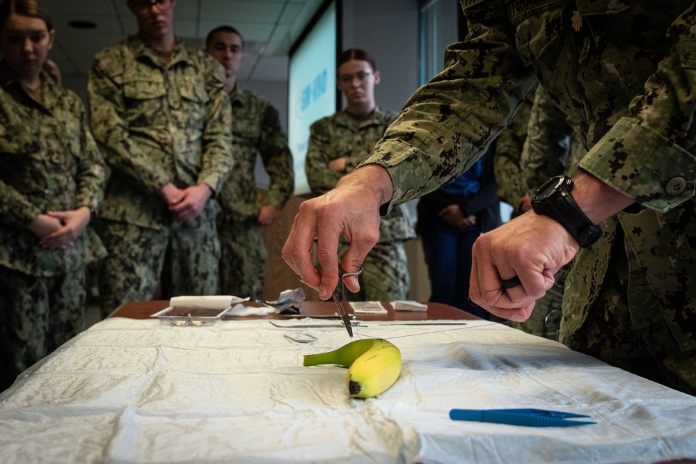 “Patience, Precision and Repetition” Cherry Point Corpsmen Attend Suture School