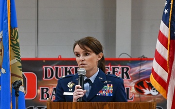 97 AMW speaks at local school in honor of Veterans Day