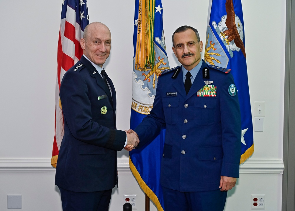 CSAF Allvin meets Saudi Arabia Lt. Gen. Turki bin Bandar bin Abdulaziz