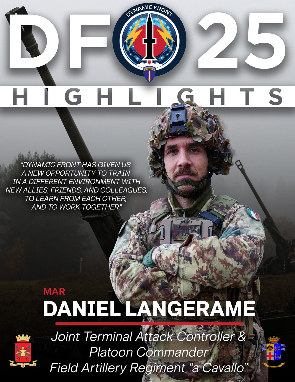 Dynamic Front 25 Soldier Highlight: OR-8 Daniel Langerame