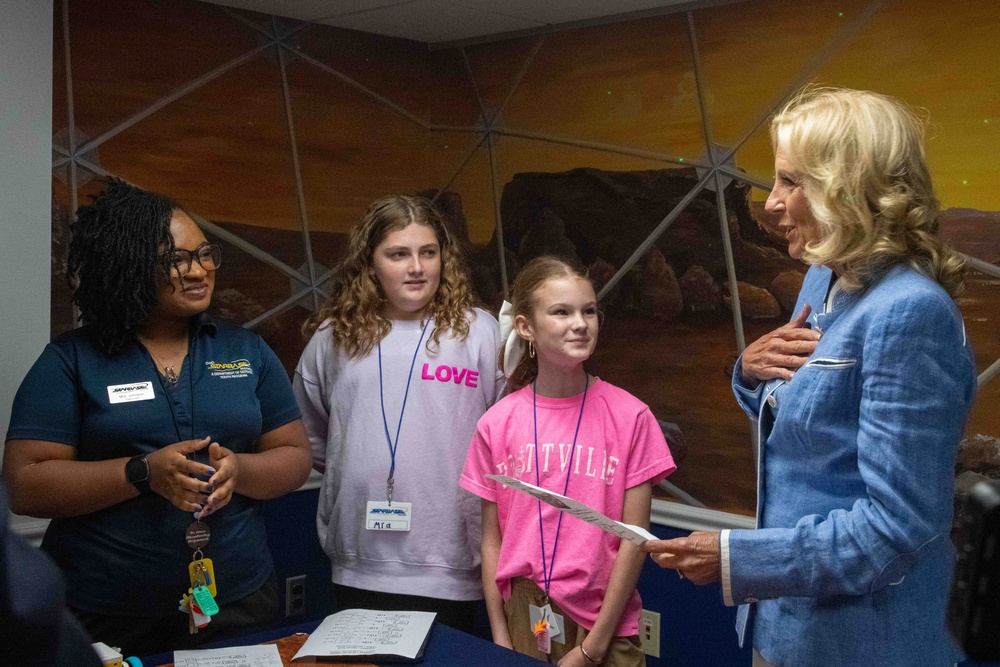 First Lady and Secretary of Defense visit STARBASE and MEMS