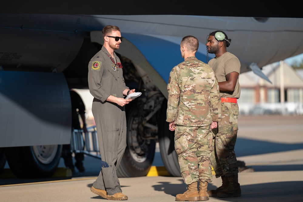 B-52H Stratofortress takes off from Barksdale AFB