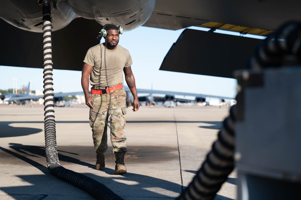 B-52H Stratofortress takes off from Barksdale AFB