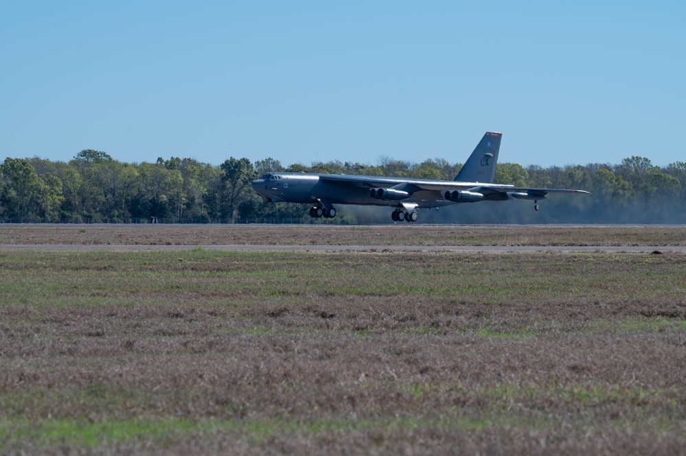 B-52H Stratofortress takes off from Barksdale AFB