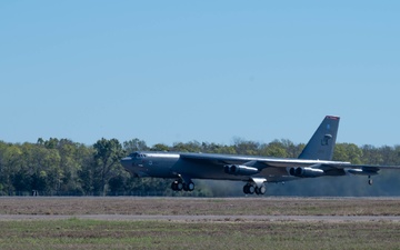 B-52H Stratofortress takes off from Barksdale AFB