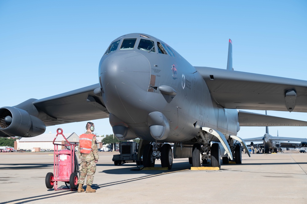 B-52H Stratofortress takes off from Barksdale AFB