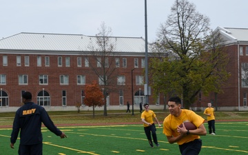 Accession-Level Sailors Play Football