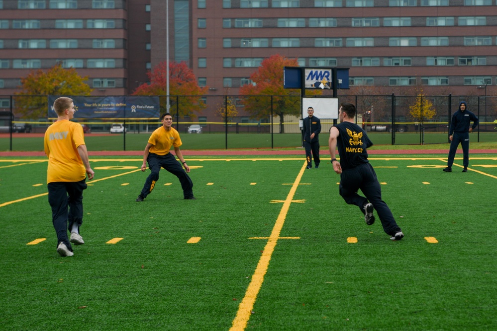 Accession-Level Sailors Play Football