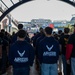 Enlistees swear into the Massachusetts National Guard during New England Patriots Salute to Service Game