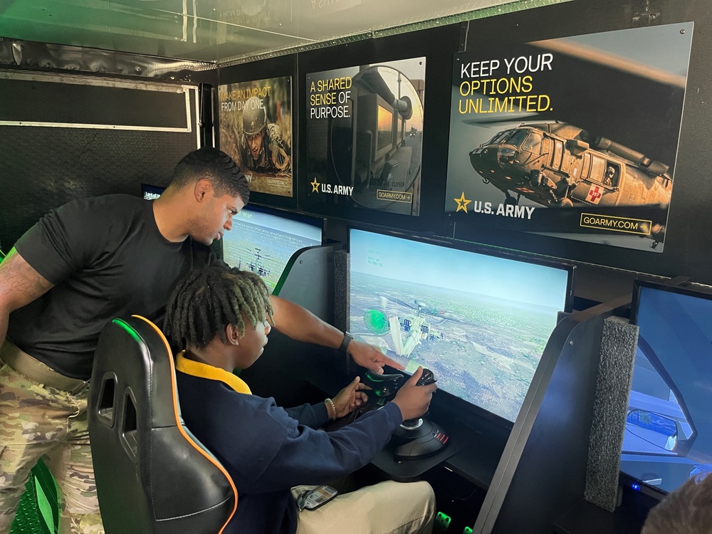 Army Distracted Driver and STEM-Focused Trailer Tours ‘Cresent City’ Schools