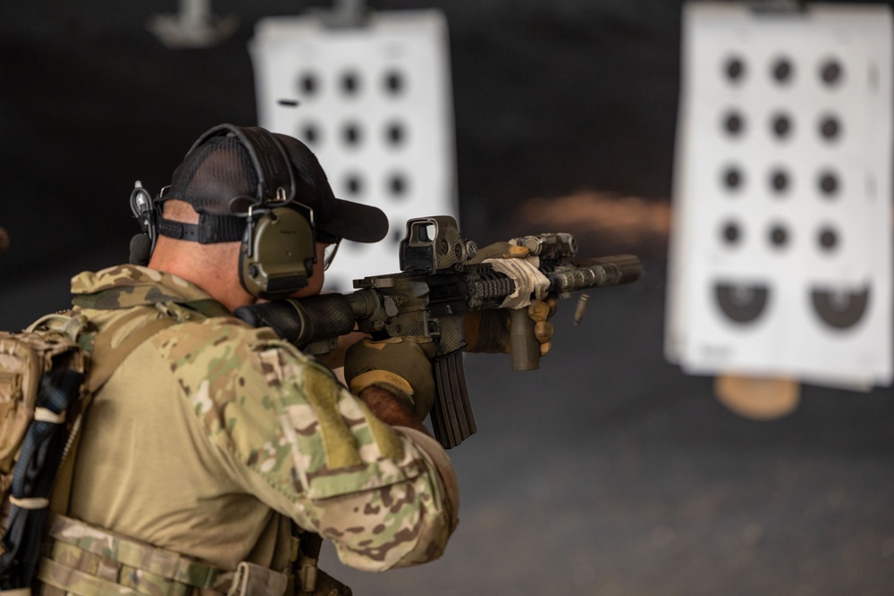 Marine Raiders conduct Pistol, Rifle Range during DA Package