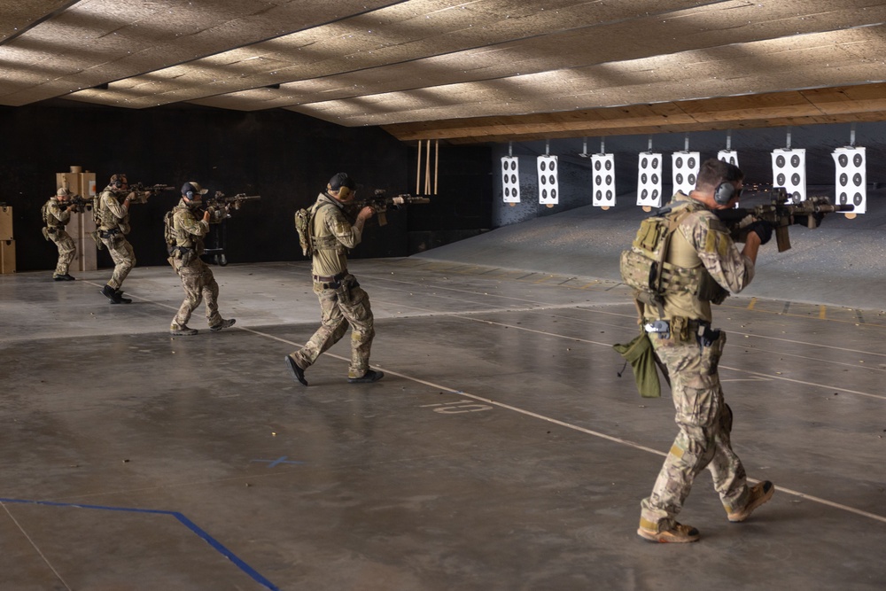 Marine Raiders conduct Pistol, Rifle Range during DA Package