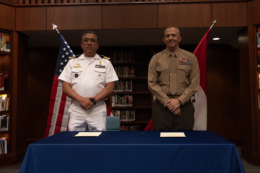 U.S. and Peruvian Marines attend Staff Planner Working Group