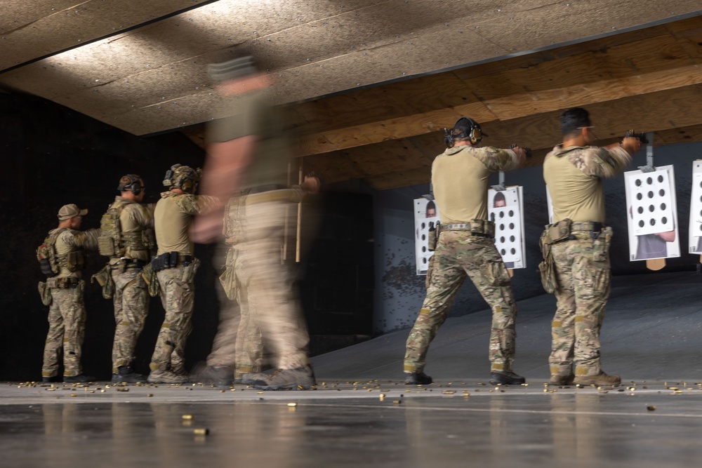 Marine Raiders conduct Pistol, Rifle Range during DA Package