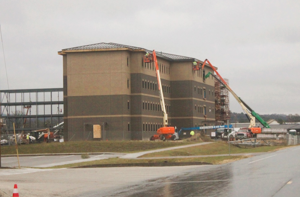 November 2024 construction operations for fiscal year 2022-funded barracks project at Fort McCoy