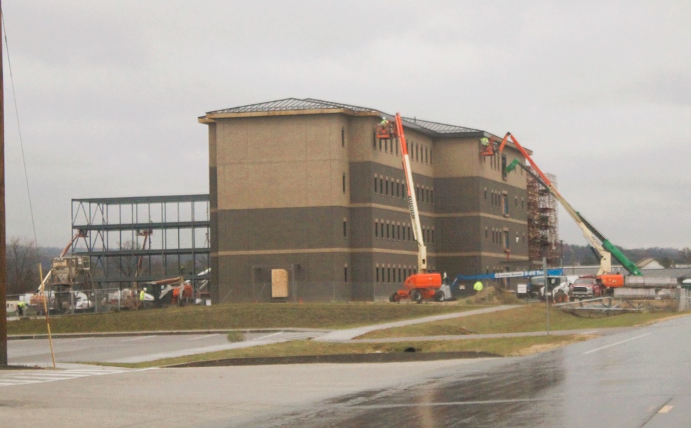 November 2024 construction operations for fiscal year 2022-funded barracks project at Fort McCoy