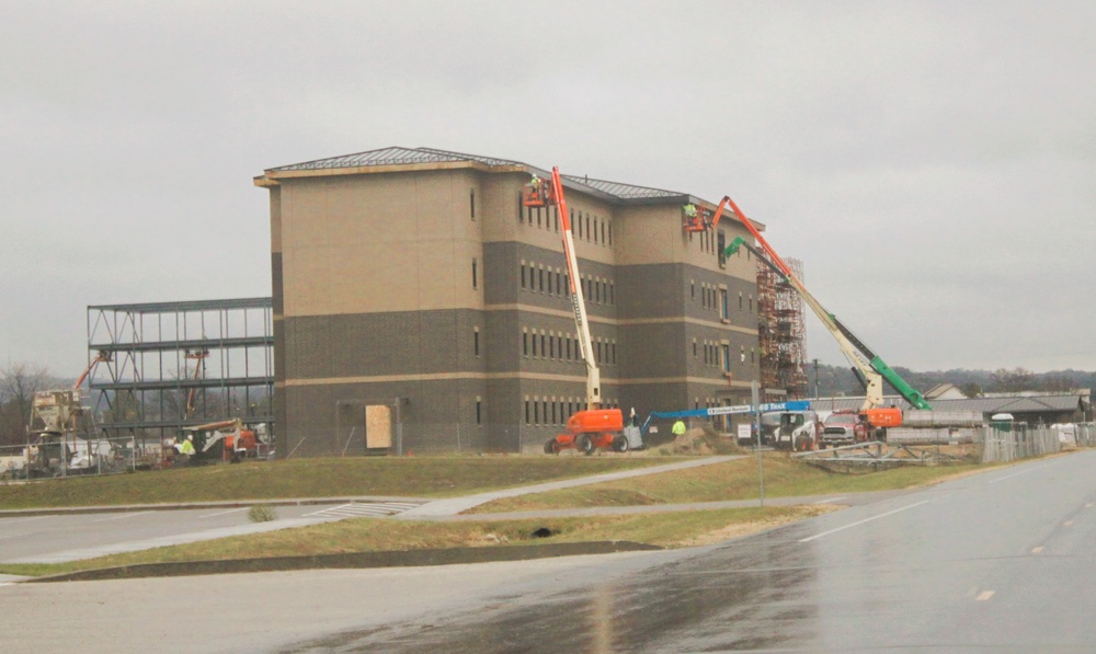 November 2024 construction operations for fiscal year 2022-funded barracks project at Fort McCoy