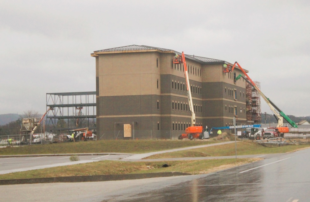 November 2024 construction operations for fiscal year 2022-funded barracks project at Fort McCoy