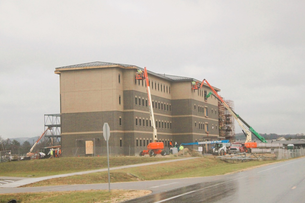 November 2024 construction operations for fiscal year 2022-funded barracks project at Fort McCoy