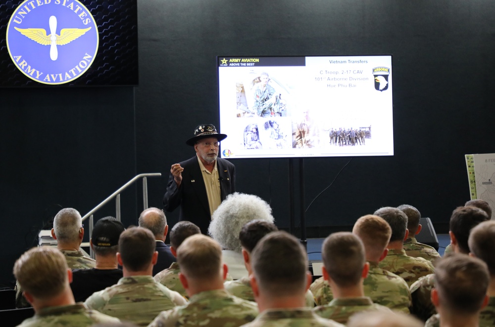 Retired Col. Clyde Romero Speaks at USAACE