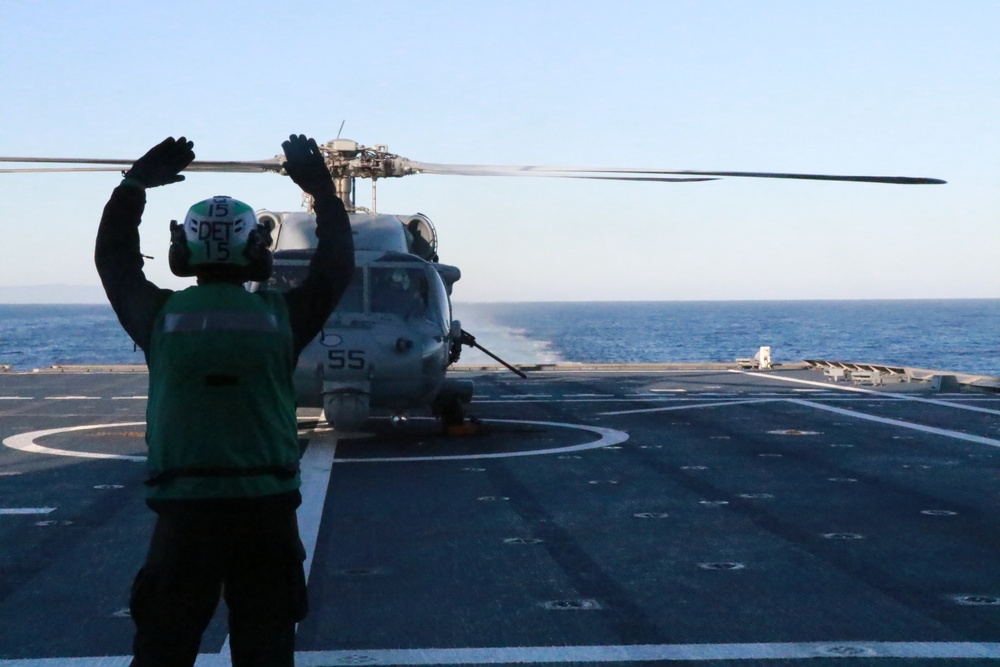 USS Tulsa (LCS 16) Conducts Flight Operations