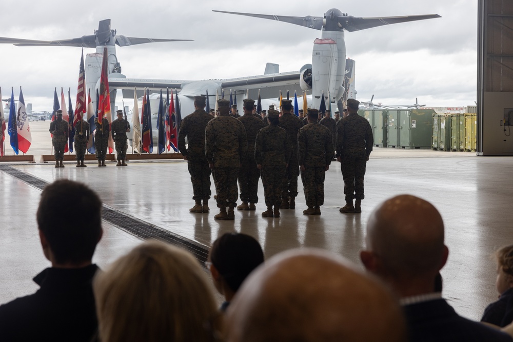 VMM-261 change of command ceremony