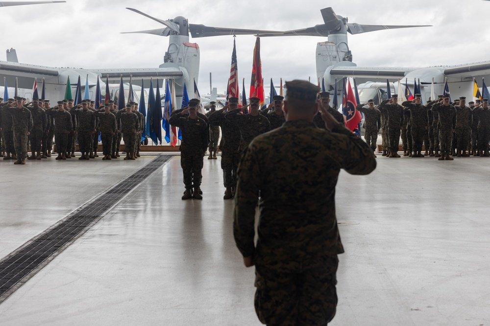 VMM-261 change of command ceremony