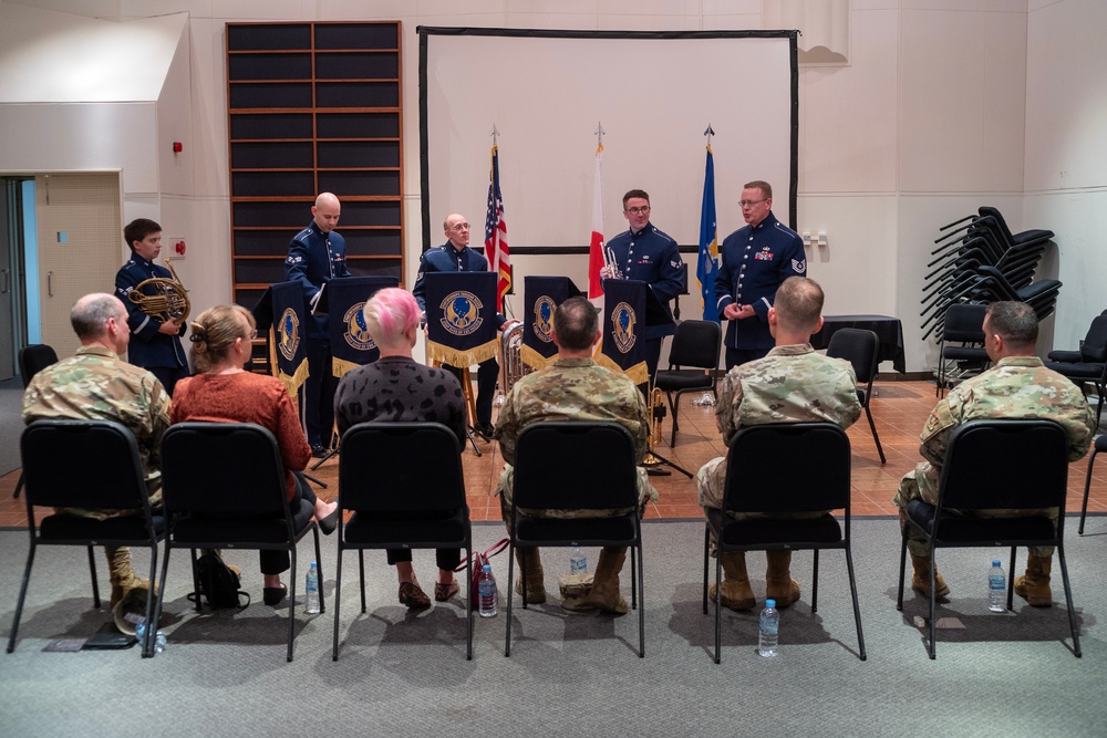 USFJ/5AF, 374 AW commanders visit Band of the Pacific-Asia