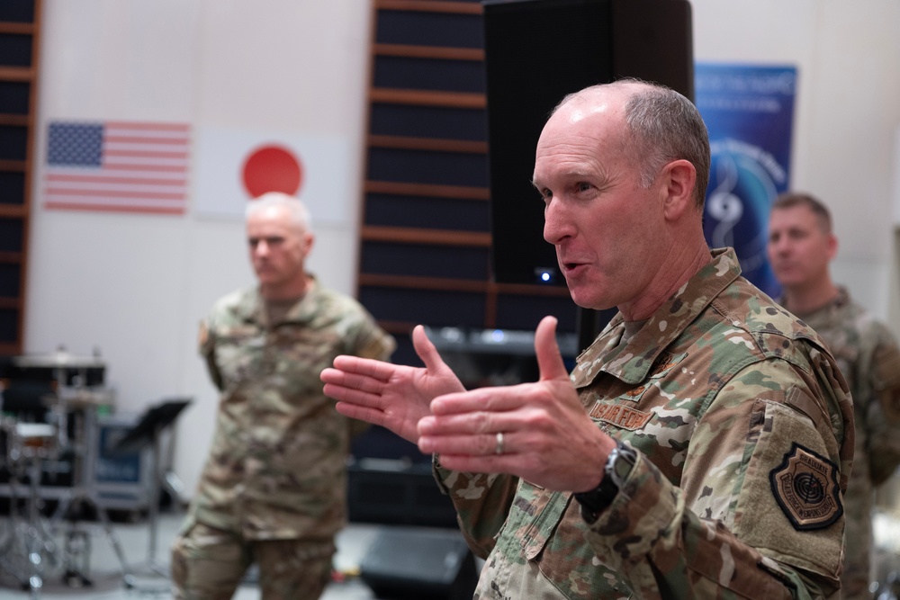 USFJ/5AF, 374 AW commanders visit Band of the Pacific-Asia