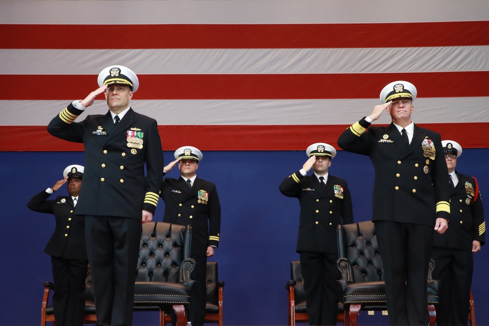 Graduation for Officer Development School (ODS) with Rear Admiral Jeffrey Czerewko, NETC