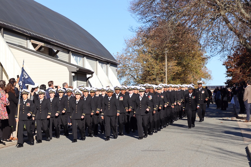 Graduation for Officer Development School (ODS) with Rear Admiral Jeffrey Czerewko, NETC