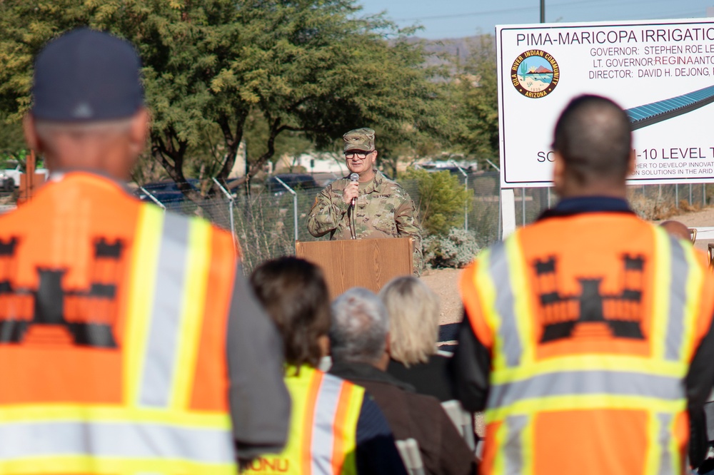 USACE joins Gila River Indian Community to break ground on solar-over-canal project