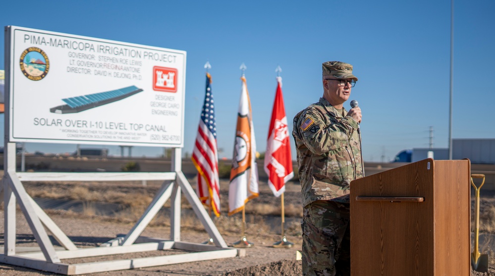 USACE joins Gila River Indian Community to break ground on solar-over-canal project