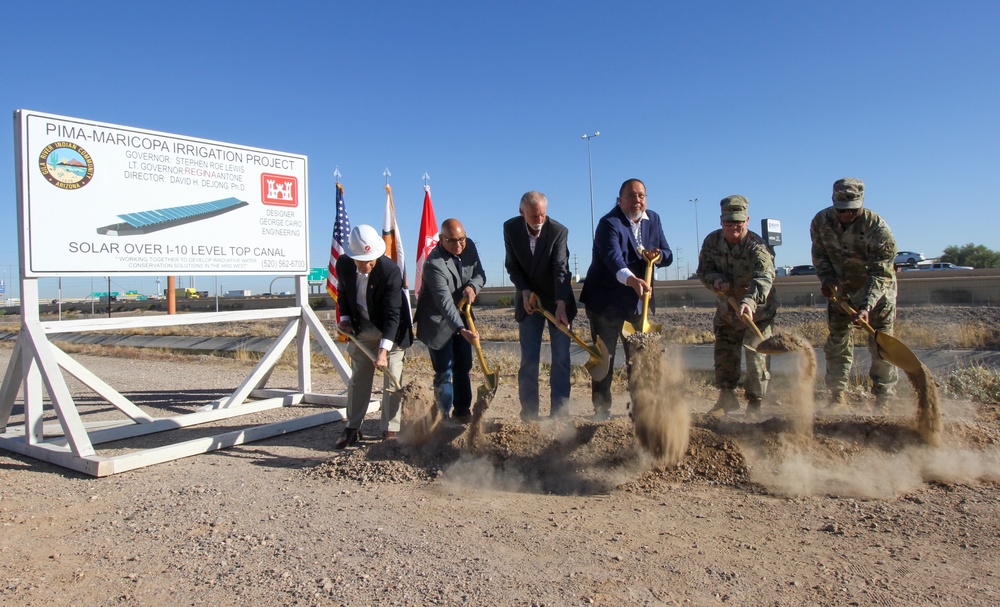 USACE joins Gila River Indian Community to break ground on solar-over-canal project