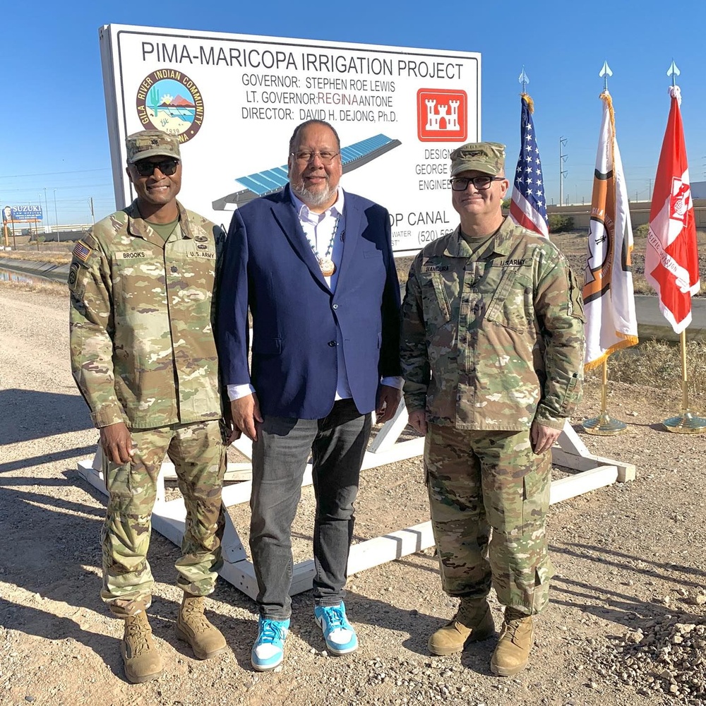 USACE joins Gila River Indian Community to break ground on solar-over-canal project