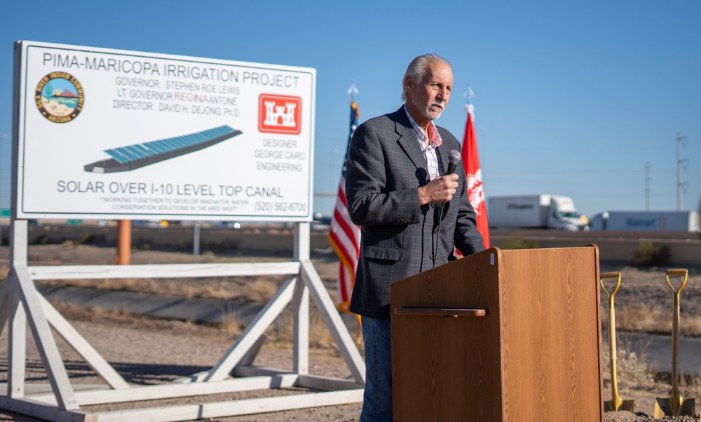 USACE joins Gila River Indian Community to break ground on solar-over-canal project