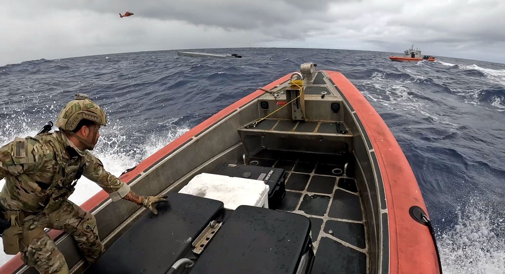 Coast Guard Cutter Munro interdicts suspected drug smuggling vessel in the Eastern Pacific Ocean