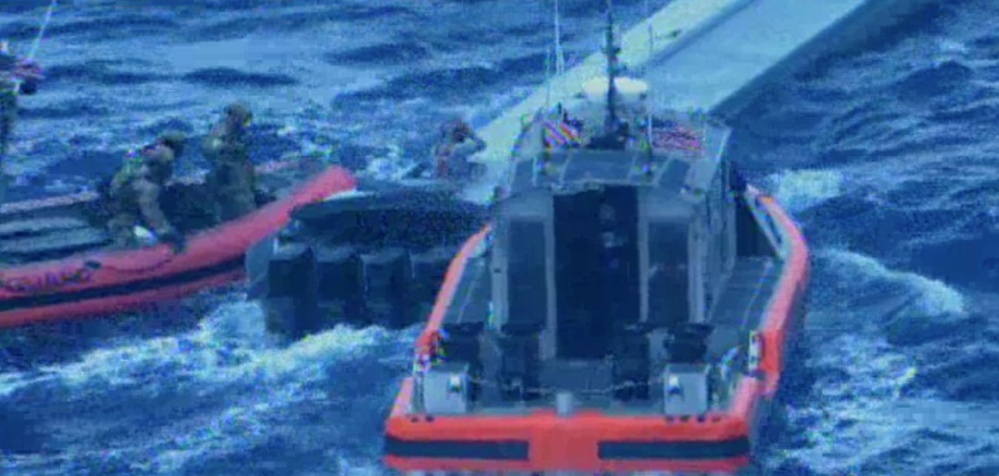 Coast Guard Cutter Munro interdicts suspected drug smuggling vessel in the Eastern Pacific Ocean