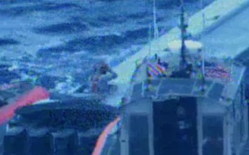 Coast Guard Cutter Munro interdicts suspected drug smuggling vessel in the Eastern Pacific Ocean