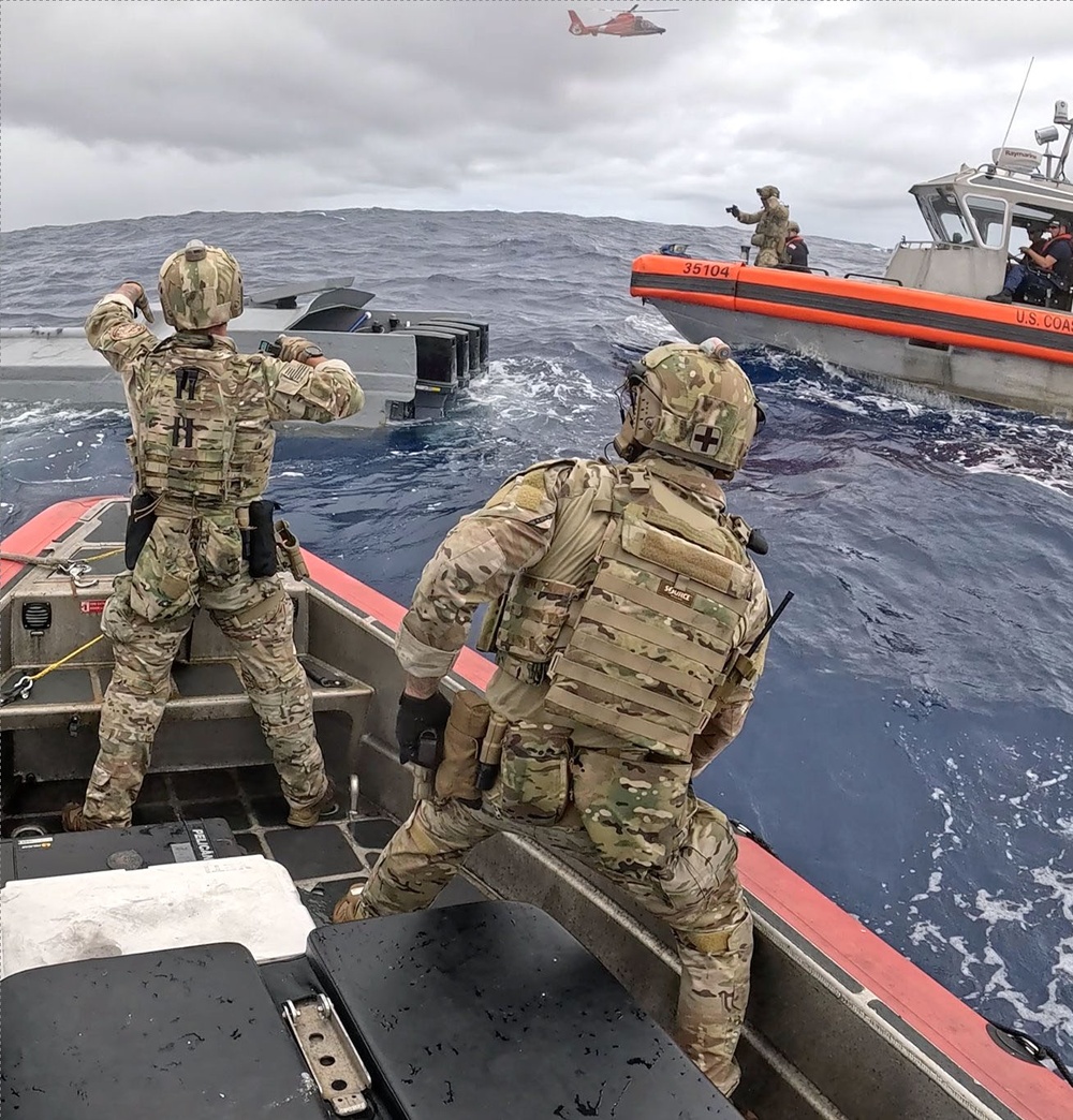 Coast Guard Cutter Munro interdicts suspected drug smuggling vessel in the Eastern Pacific Ocean