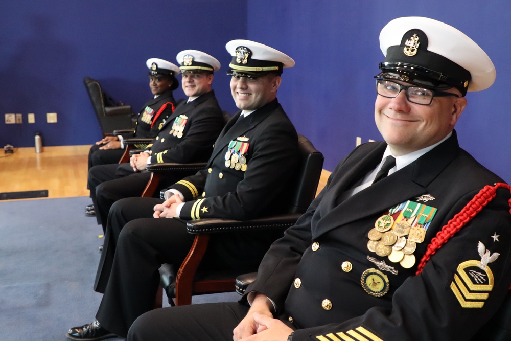 Graduation for Officer Development School (ODS) with Rear Admiral Jeffrey Czerewko, NETC